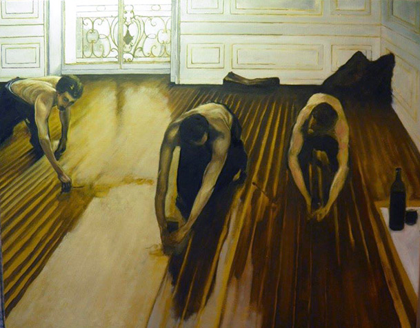 Copie Les Raboteurs de Parquet - G. Caillebotte