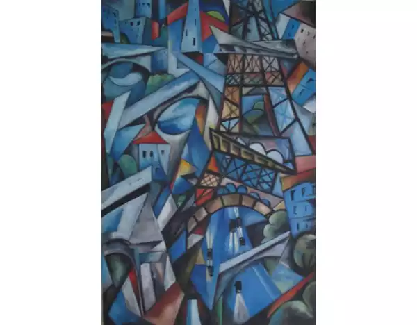 Copie huile sur toile d'Exter 70 80 cm