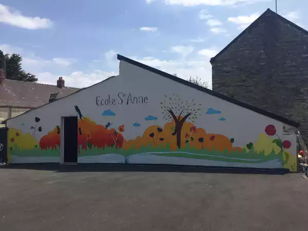 Fresque murale  école Ste Anne ERbray