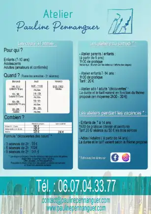 Tarifs cours et stages de dessin Châteaubriant