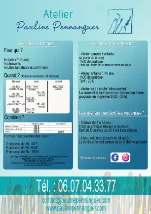 Tarifs cours et stages de dessin Châteaubriant